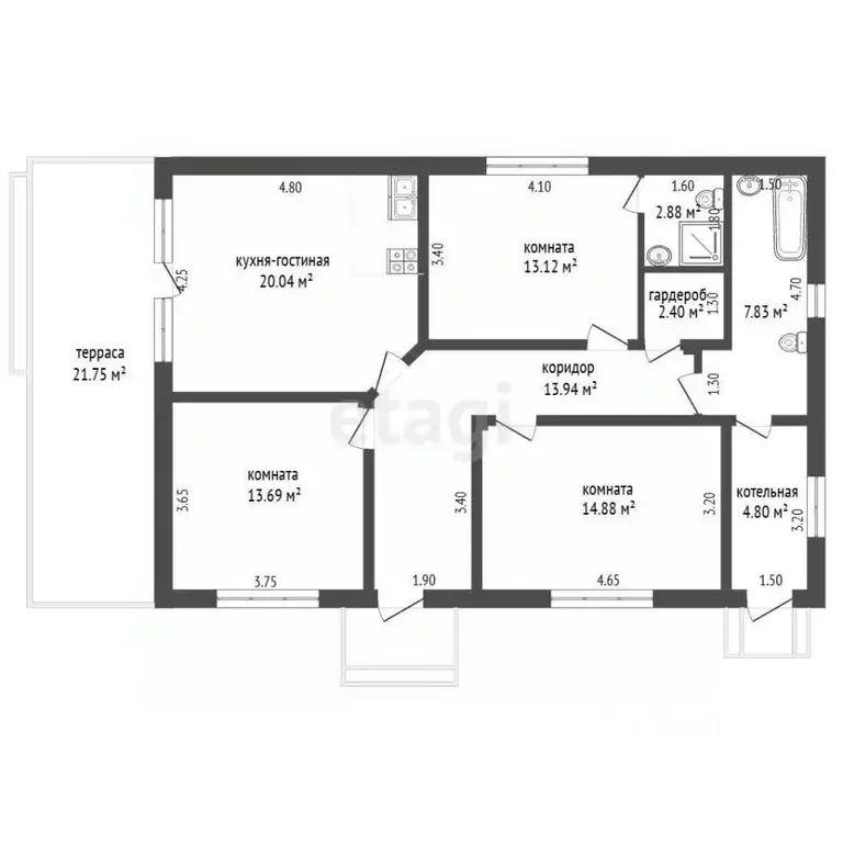 Дом в Севастополь с. Андреевка, ул. Усадебная (126 м) - Фото 2