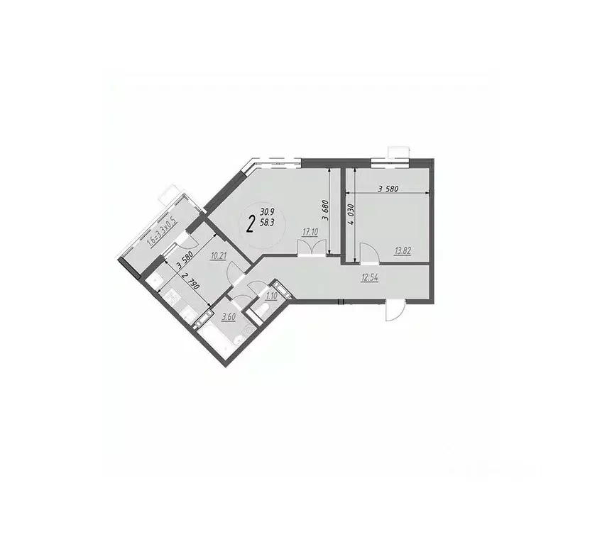 2-к кв. Краснодарский край, Анапа ул. Крылова, 13к1 (61.6 м) - Фото 1