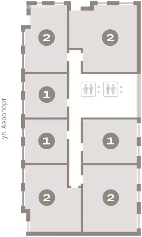 2-комнатная квартира: Новосибирск, улица Аэропорт (87.21 м) - Фото 1