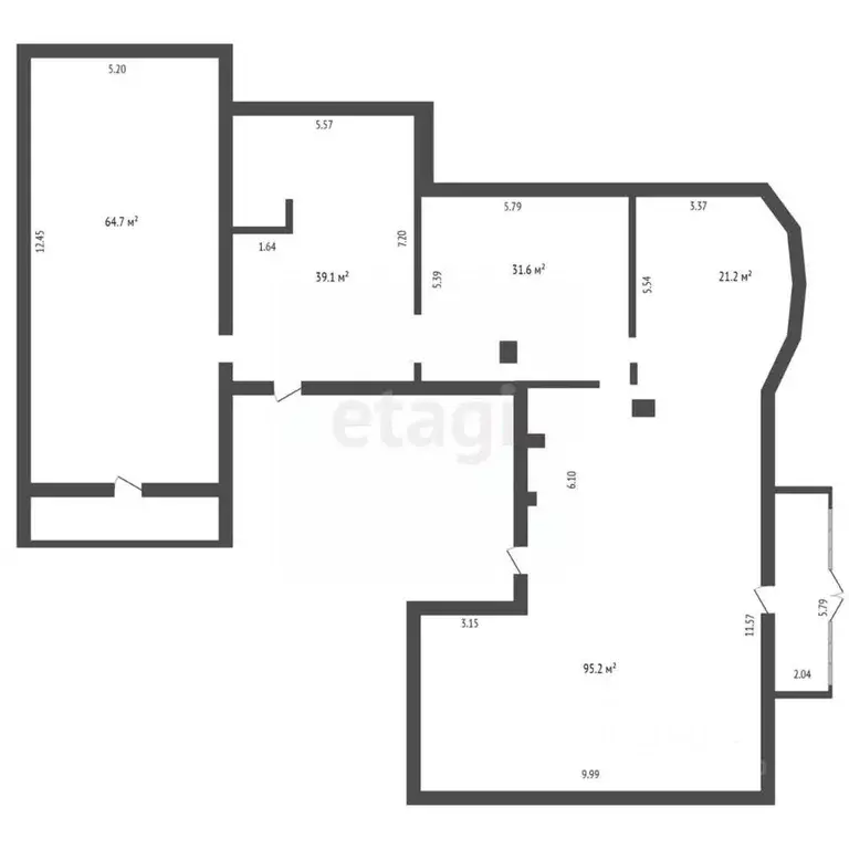 5-к кв. Тюменская область, Тюмень ул. Республики, 171к2 (251.8 м) - Фото 2