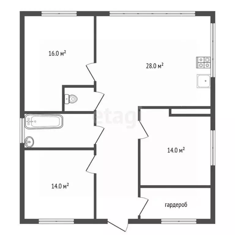 Дом в Воронежская область, Рамонский район, с. Ямное ул. Куйбышева, 9 ... - Фото 2