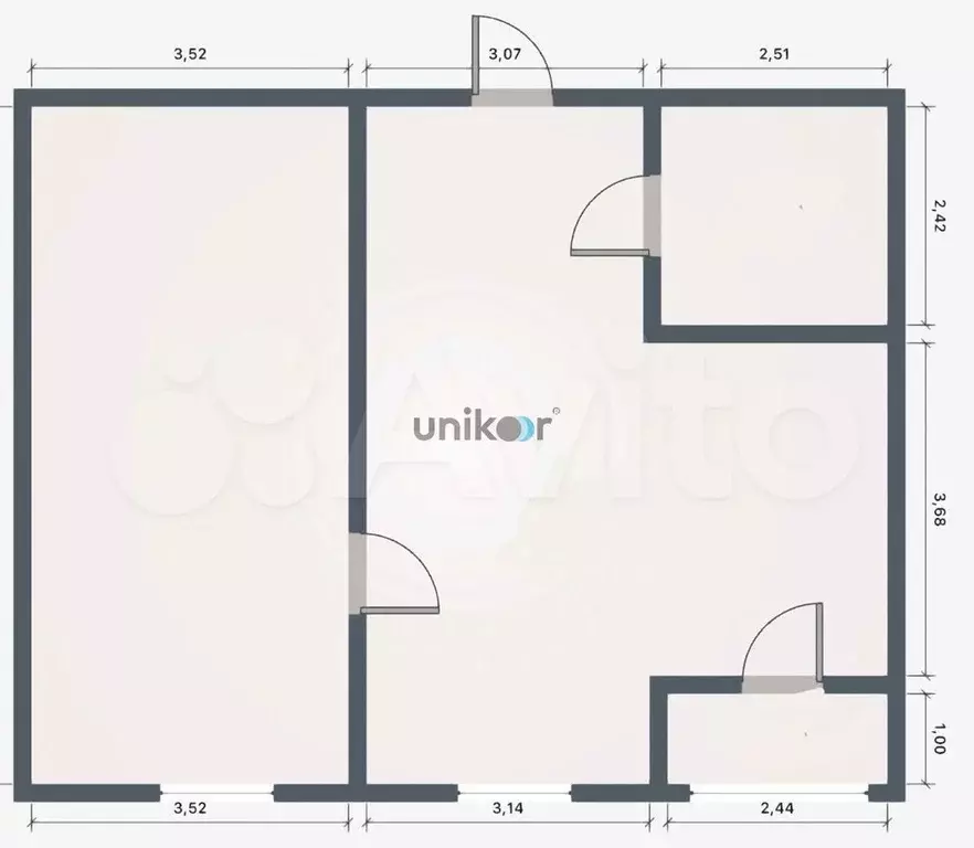 2-к. квартира, 58,3 м, 2/6 эт. - Фото 0