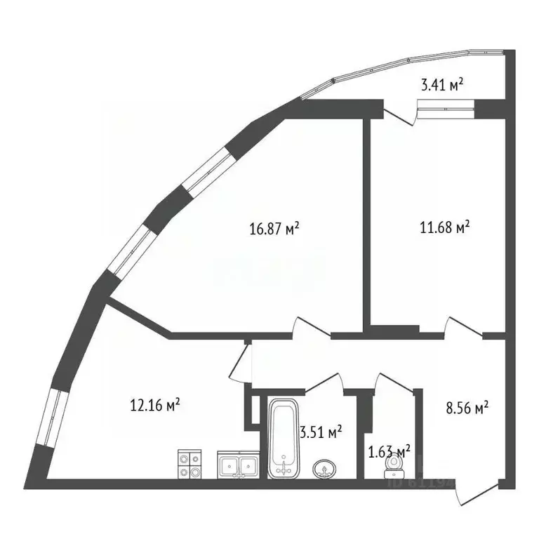 2-к кв. Мордовия, Саранск ул. Тавлинская Набережная, 3 (58.4 м) - Фото 2