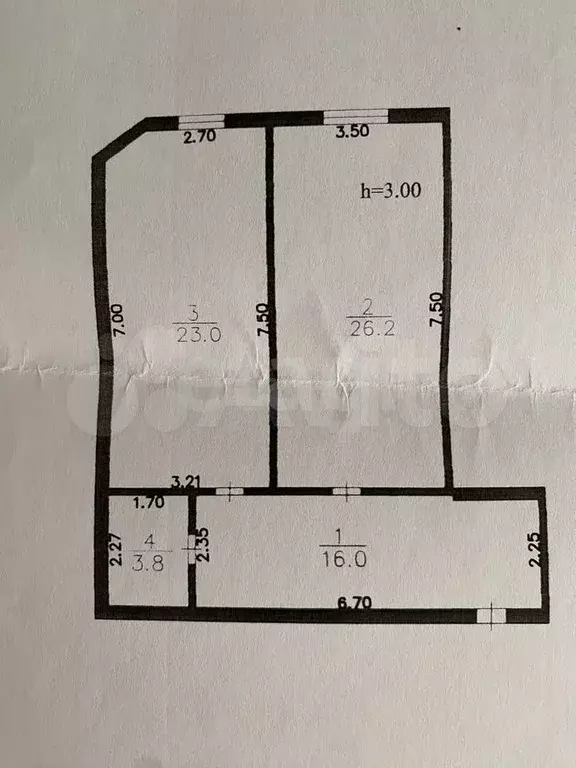 1-к. квартира, 69 м, 5/12 эт. - Фото 0