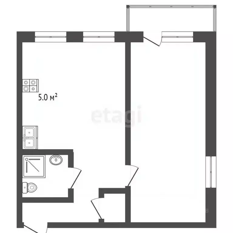 2-к кв. Омская область, Омск Заозерный мкр, ул. Светлая, 12 (41.0 м) - Фото 1