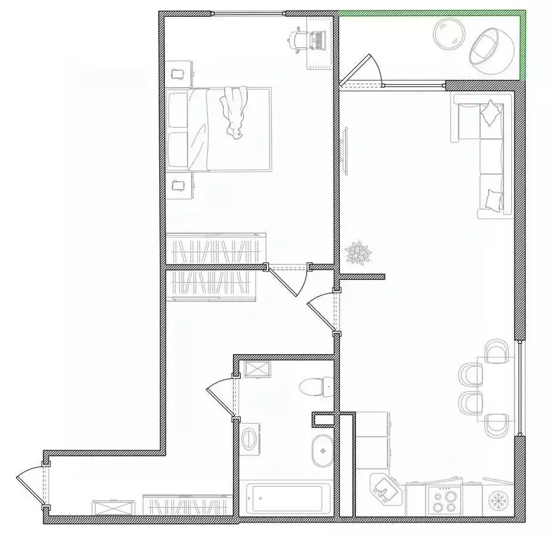 2-к кв. Калужская область, Калуга ул. Комфортная, 19 (58.6 м) - Фото 2