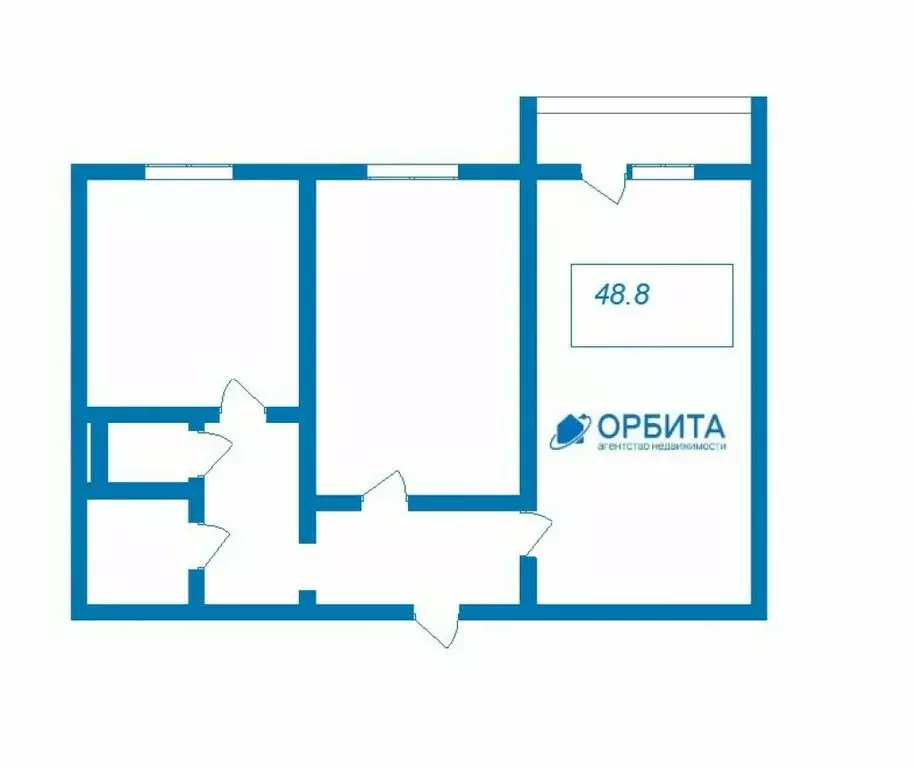2-комнатная квартира: Тюмень, Ямская улица, 77 (48.8 м) - Фото 0