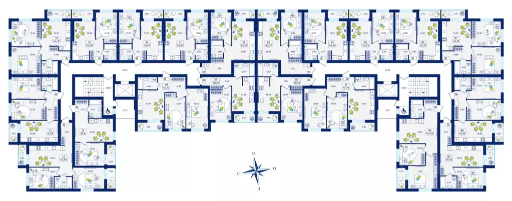 1-к кв. Калининградская область, Зеленоградск  (35.09 м) - Фото 2