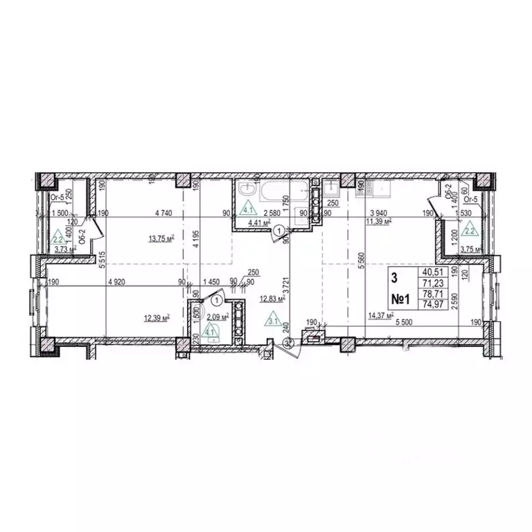 3-к кв. Приморский край, Уссурийск Семь Ветров мкр, Уссури Парк жилой ... - Фото 1