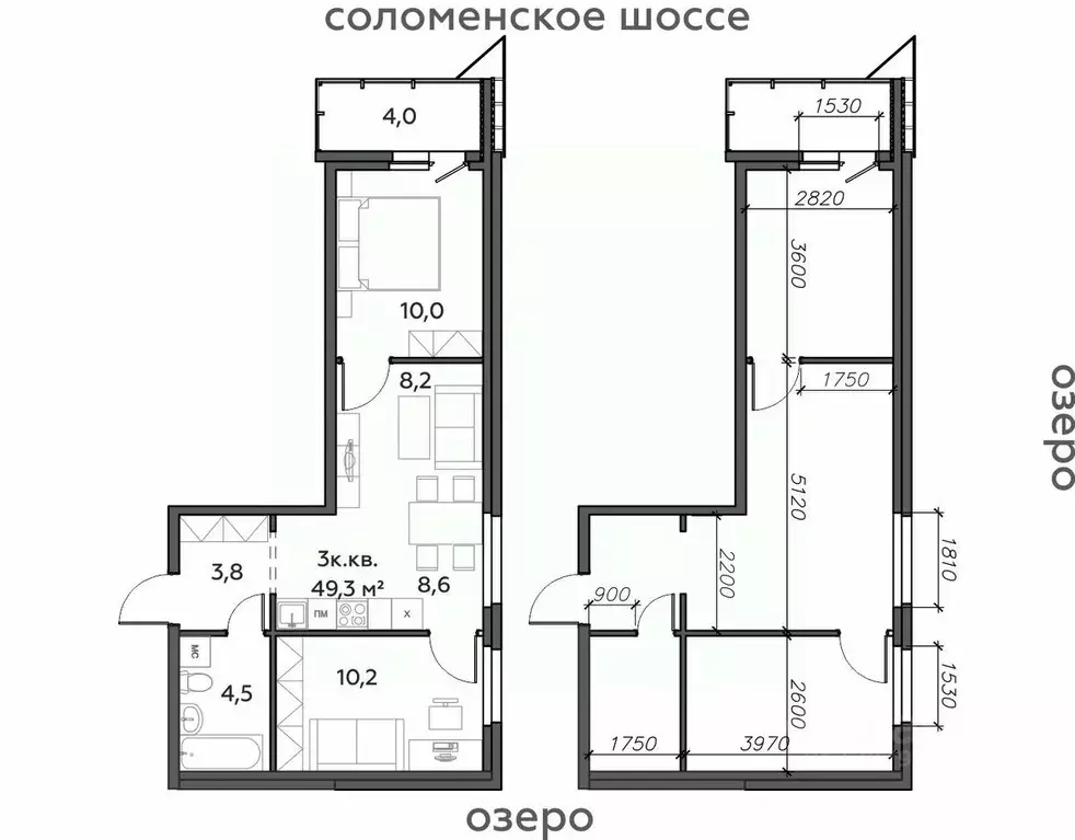 3-к кв. Карелия, Петрозаводск Район Северная промзона, Вороний Наволок ... - Фото 1