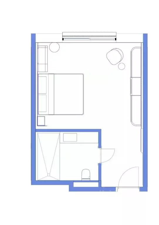 Студия Ставропольский край, Пятигорск ул. Леваневского, 3Д (31.4 м) - Фото 1