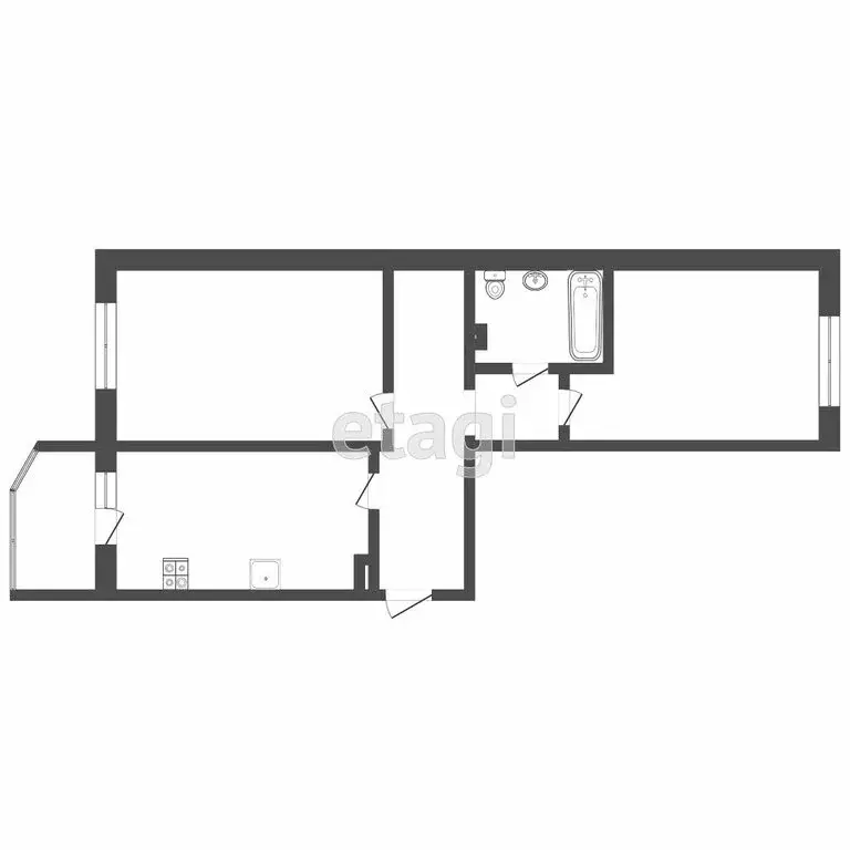 2-комнатная квартира: Тверь, улица Орджоникидзе, 49к9 (67.1 м) - Фото 0