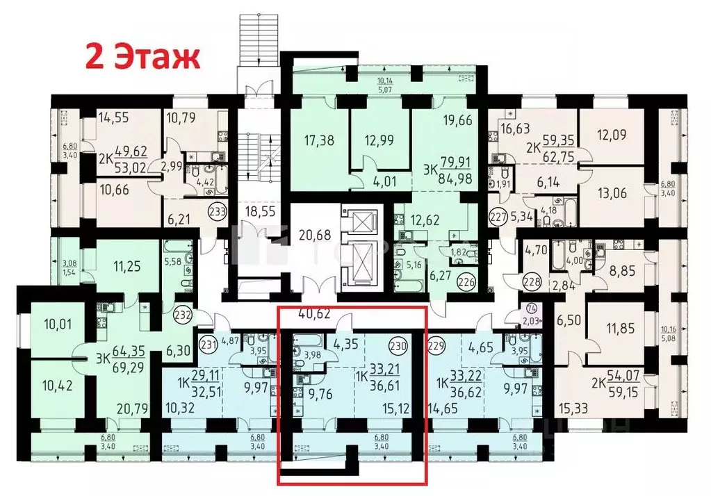 1-к кв. Томская область, Томский район, д. Кисловка, Левобережный мкр ... - Фото 1