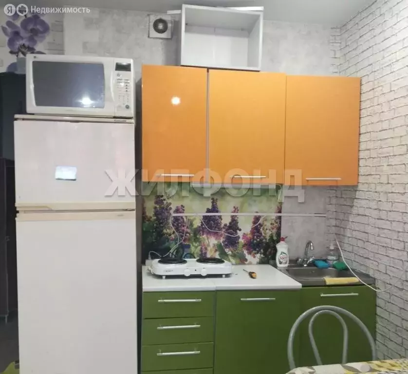 Квартира-студия: Новосибирск, улица Забалуева, 102 (23 м) - Фото 1
