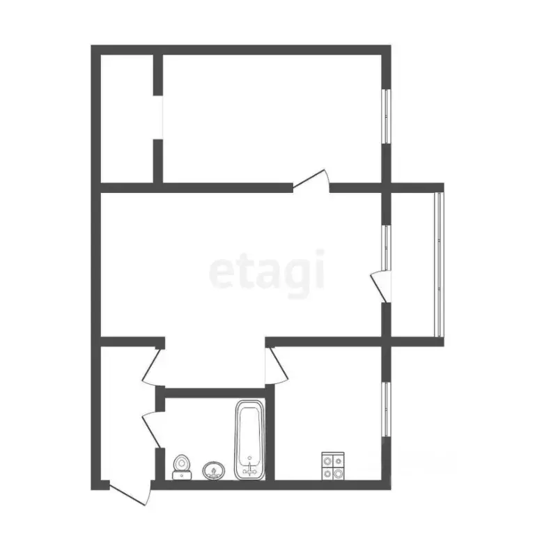 2-к кв. Тульская область, Тула Новомосковская ул., 15А (38.5 м) - Фото 2