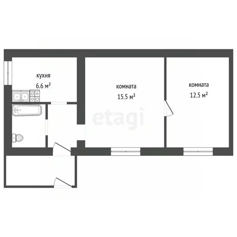 2-к кв. Воронежская область, Воронеж ул. Матросова, 68 (40.2 м) - Фото 2