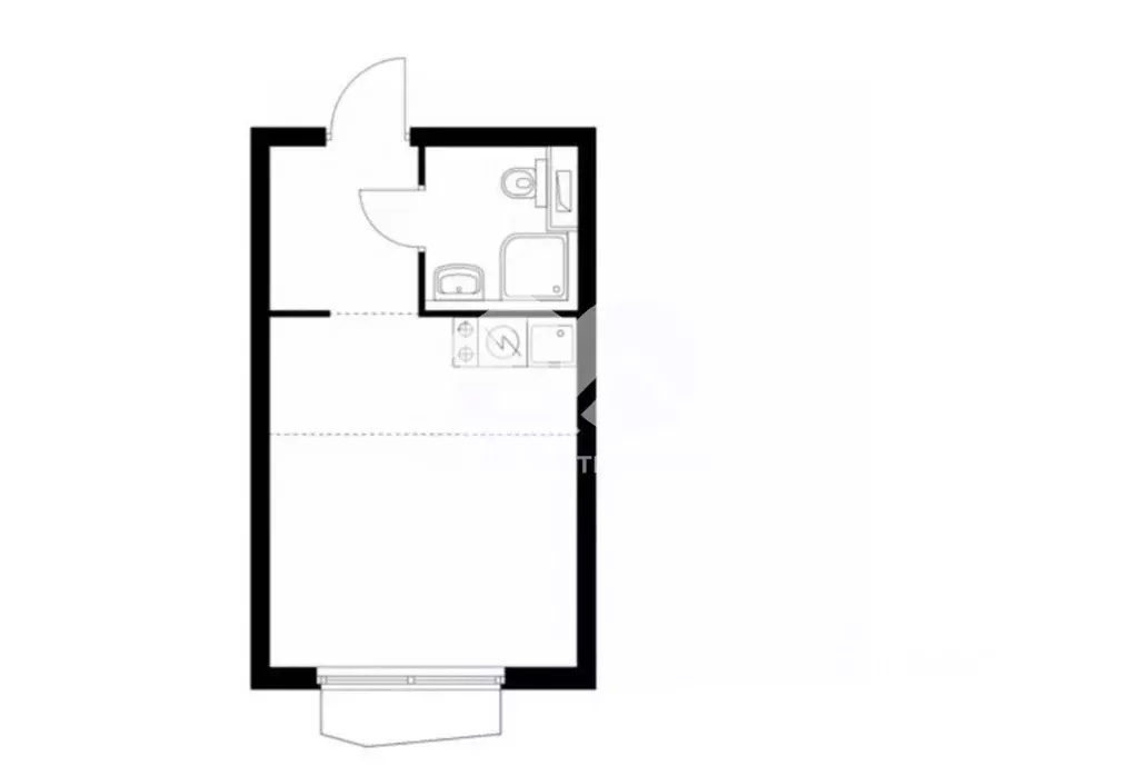 Студия Новосибирская область, Новосибирск Сухарная ул., 107/1 (28.1 м) - Фото 2