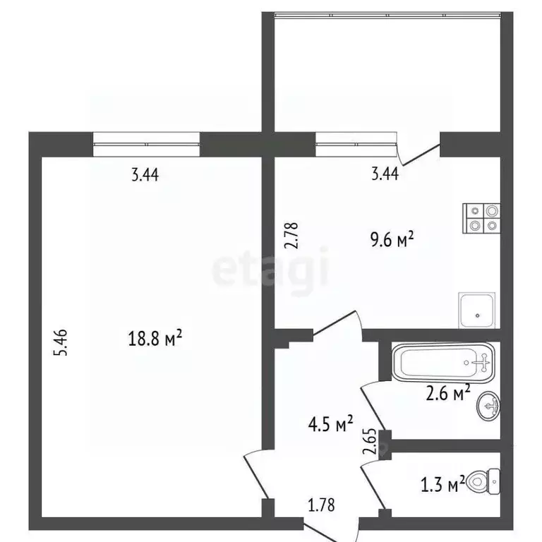 1-к кв. Саха (Якутия), Якутск ул. Петровского, 10/5 (36.8 м) - Фото 0