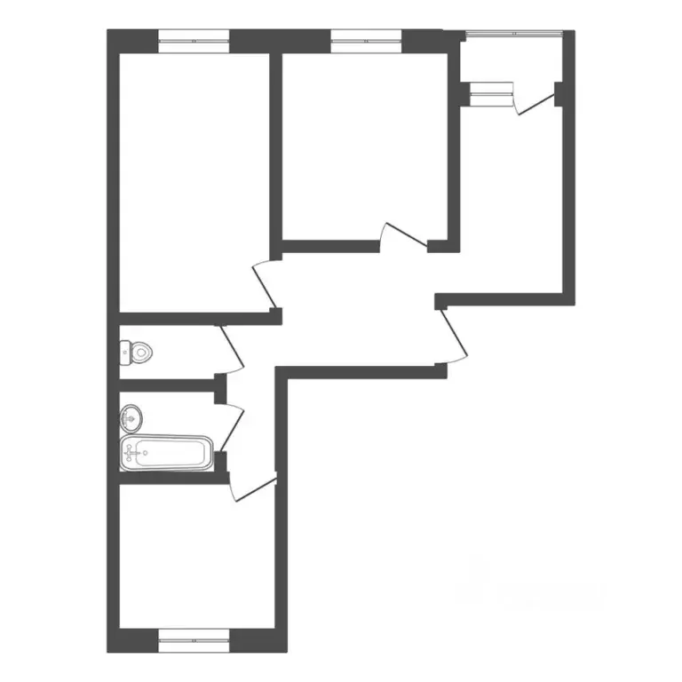 3-к кв. Тюменская область, Тюмень ул. Мельникайте, 133 (69.0 м) - Фото 1