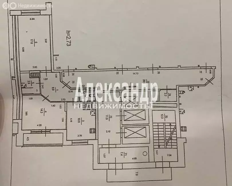 2-комнатная квартира: Санкт-Петербург, Русановская улица, 19к1 (57.1 ... - Фото 2