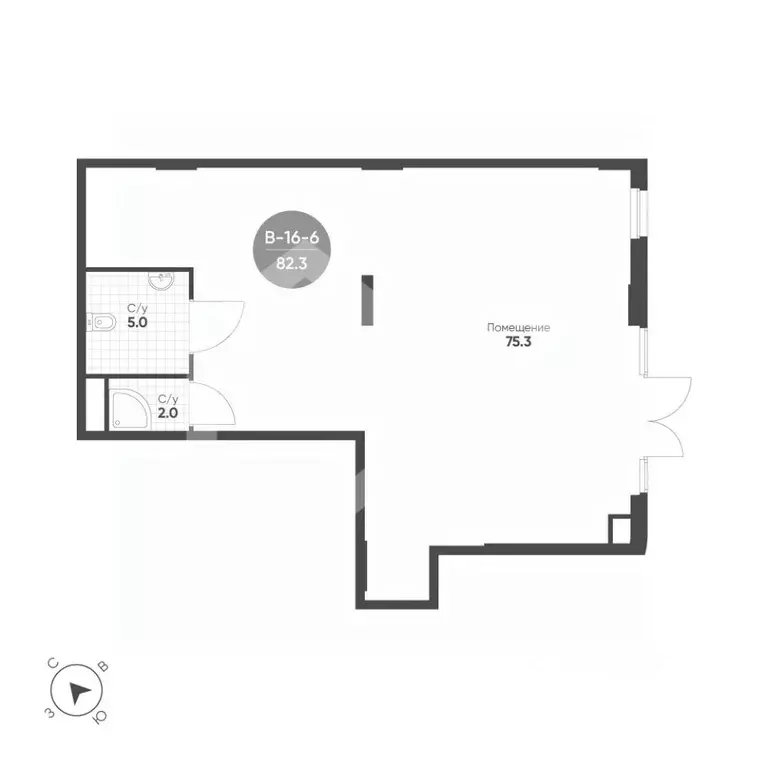 Помещение свободного назначения в Москва 4-я оч., Шагал жилой ... - Фото 2