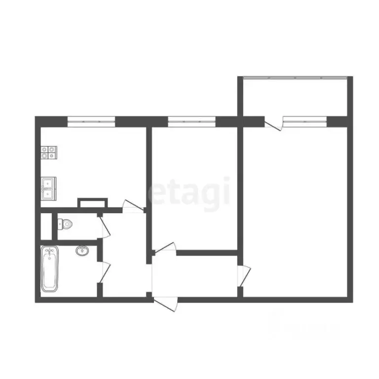 2-к кв. Мордовия, Саранск ул. Тани Бибиной, 3/5 (55.0 м) - Фото 1
