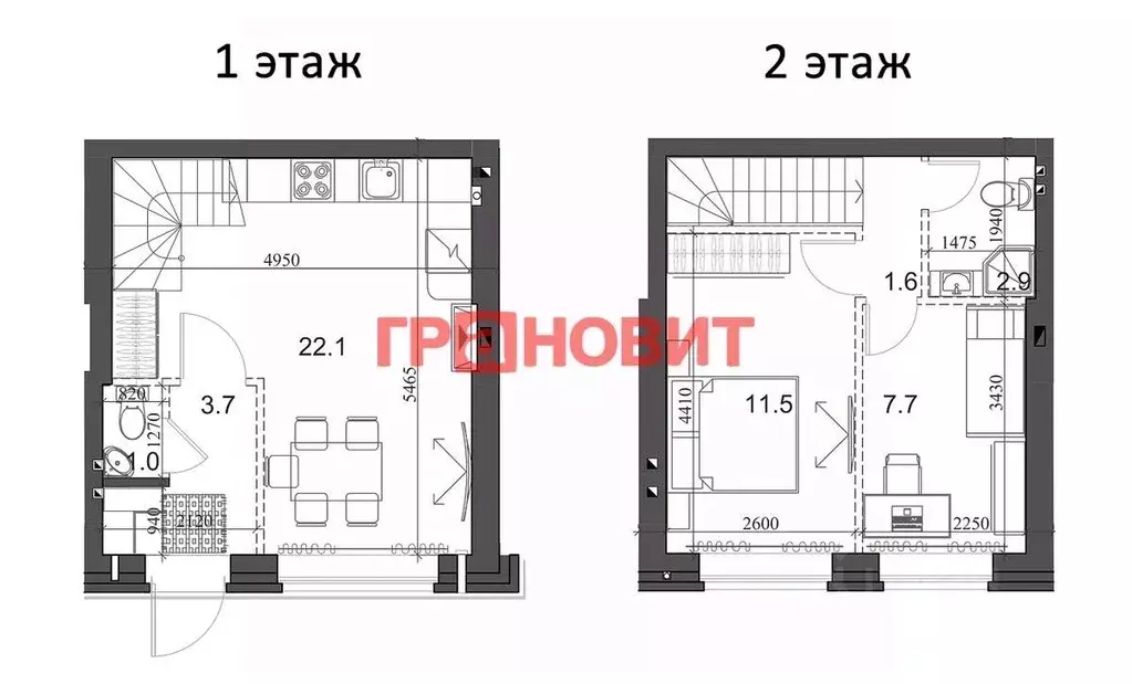 2-к кв. Новосибирская область, Новосибирский район, Мичуринский ... - Фото 1