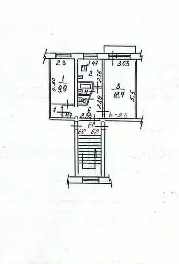 2-к кв. Иркутская область, Иркутск ул. Мира, 61 (42.2 м) - Фото 2