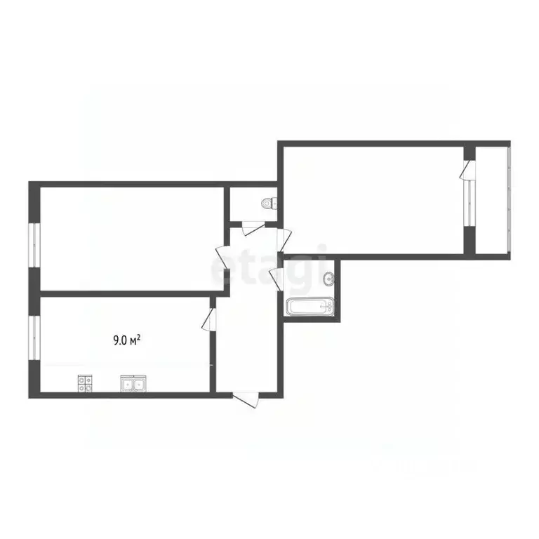 2-к кв. Ярославская область, Углич ул. Ленина, 66 (53.5 м) - Фото 2