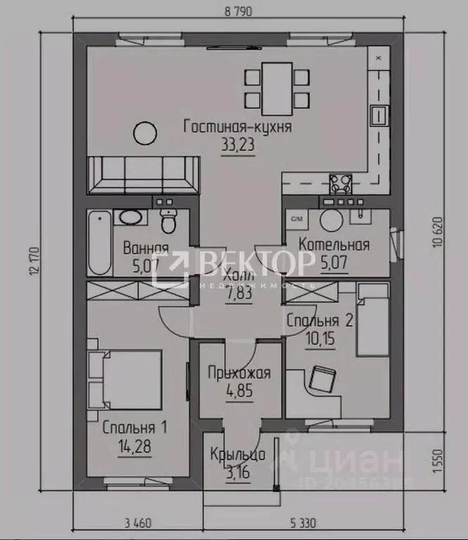 Дом в Ивановская область, Иваново ул. Белозерская, 40 (61 м) - Фото 1