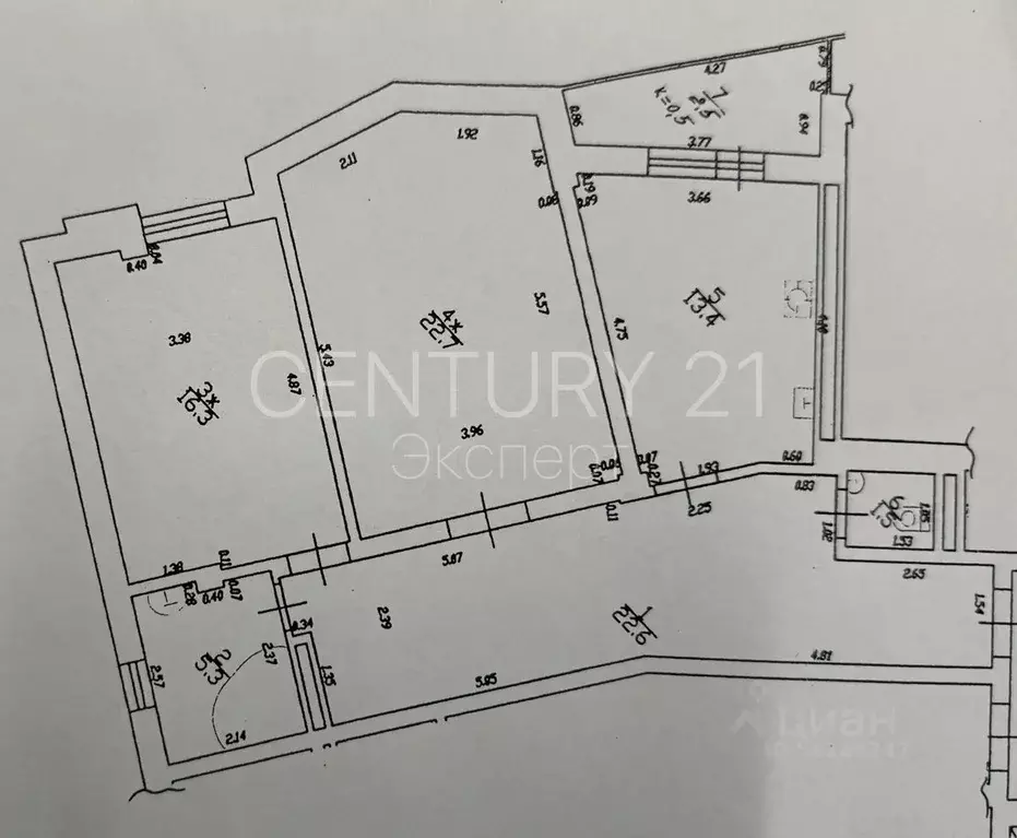2-к кв. Калининградская область, Калининград Зеленая ул., 91 (84.4 м) - Фото 2