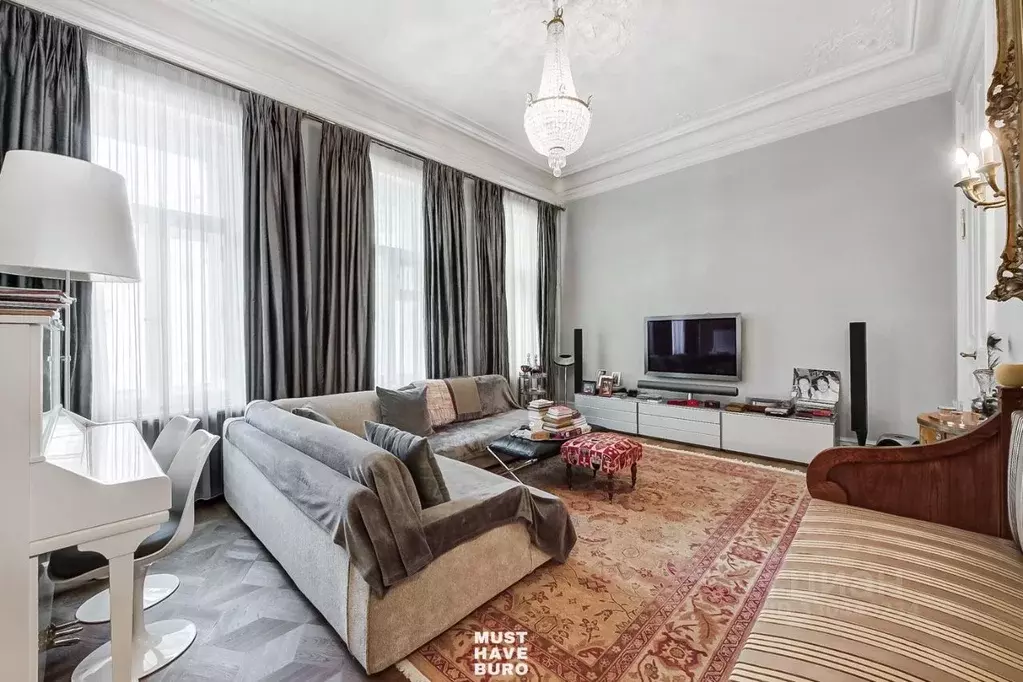 3-к кв. Москва пер. Романов, 3С6 (175.9 м) - Фото 1