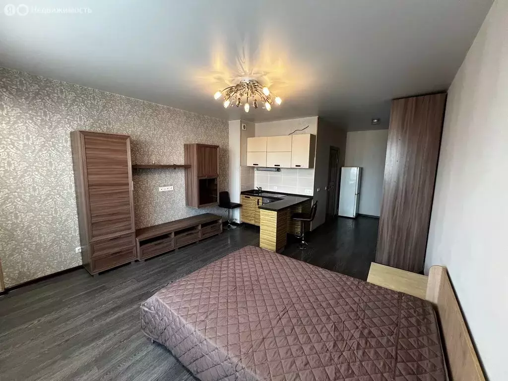 Квартира-студия: Новосибирск, улица Дуси Ковальчук, 238 (29.9 м) - Фото 0