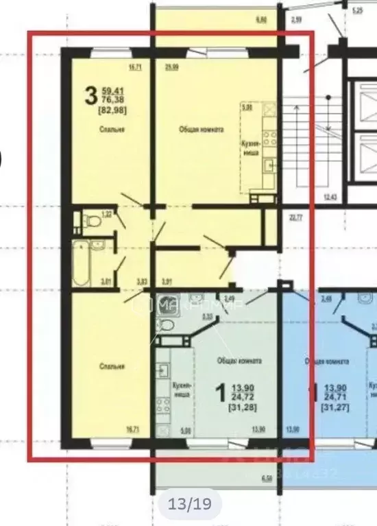 2-к кв. Челябинская область, Челябинск Университетская Набережная ул., ... - Фото 1
