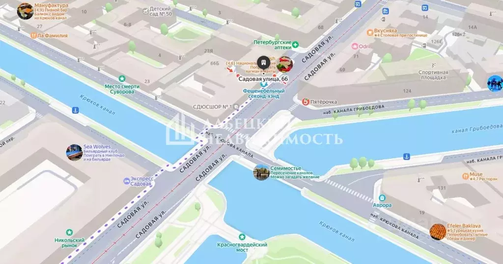Помещение свободного назначения в Санкт-Петербург Садовая ул., 66 (67 ... - Фото 2