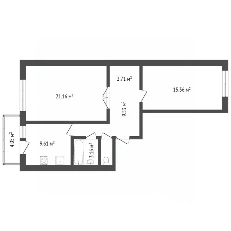 2-к кв. Воронежская область, Воронеж Тепличная ул., 26/9 (67.0 м) - Фото 1