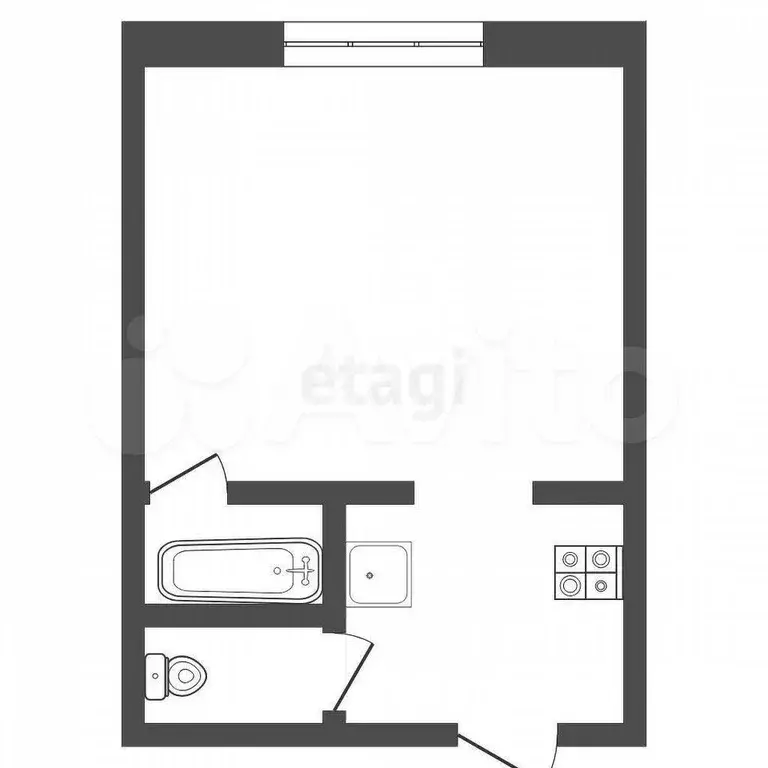 Квартира-студия, 18,3 м, 5/5 эт. - Фото 0