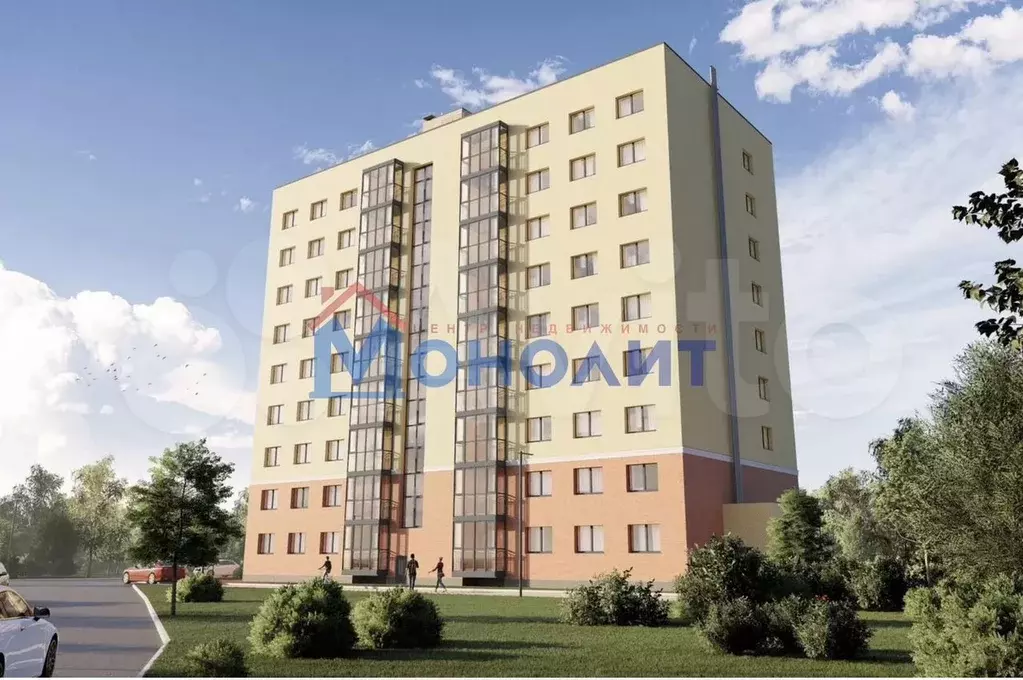 1-к. квартира, 38,4 м, 7/9 эт. - Фото 1