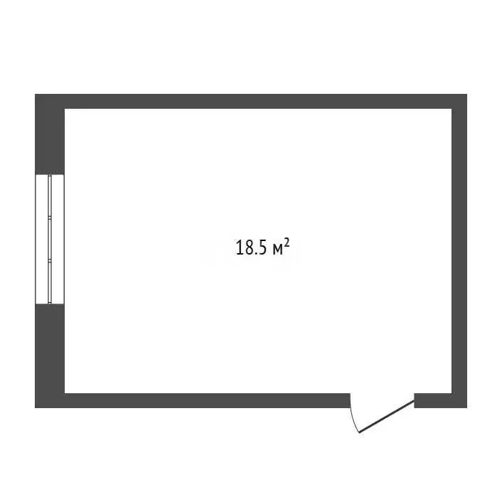 1к в -комнатной квартире (18.5 м) - Фото 1
