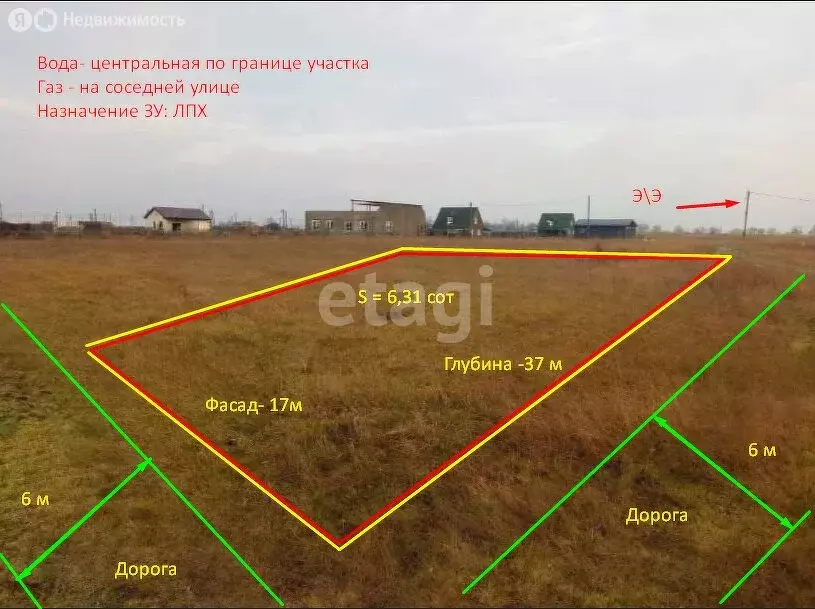 Участок в посёлок Веселовка, Босфорская улица (6.31 м) - Фото 0