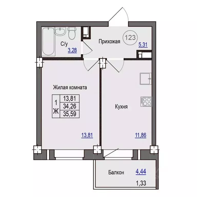 1-к кв. Псковская область, Псковский район, Завеличенская волость, д. ... - Фото 1