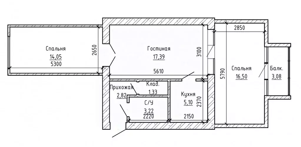 3-к кв. Кабардино-Балкария, Нальчик ул. Хмельницкого (61.0 м) - Фото 2