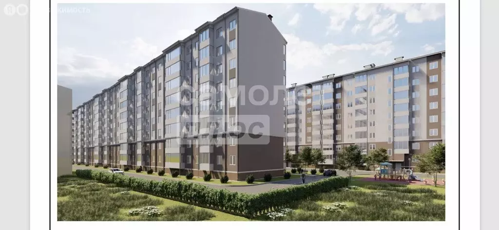 1-комнатная квартира: Нальчик, улица А.А. Кадырова, 2 (36 м) - Фото 1