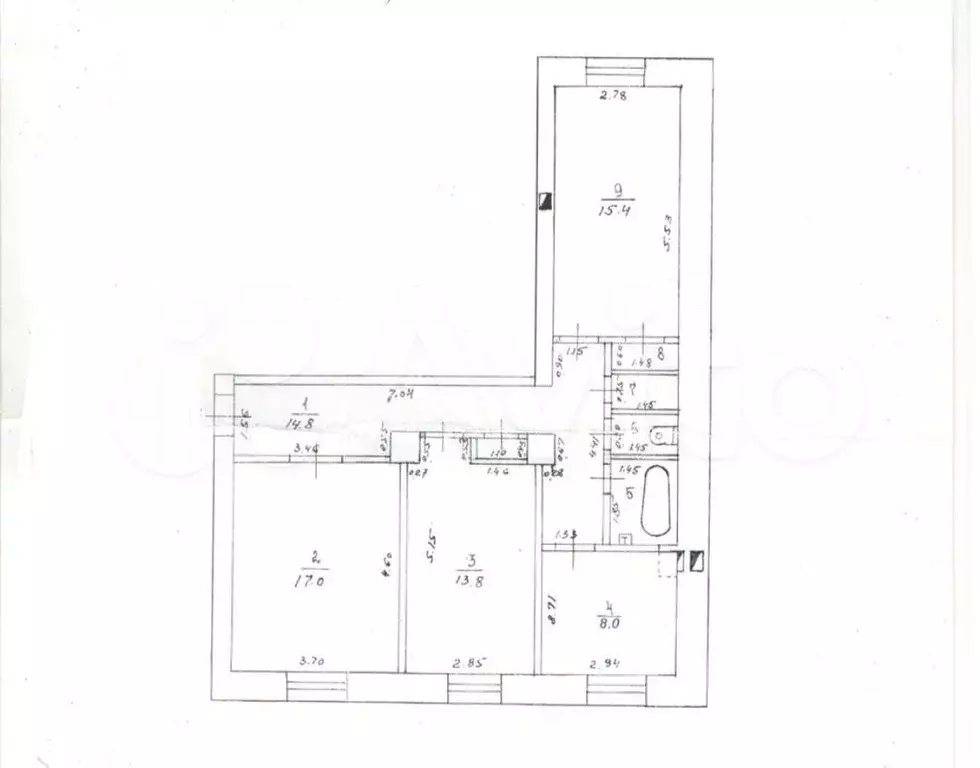 3-к. квартира, 75 м, 2/5 эт. - Фото 0