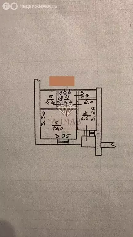 1-комнатная квартира: Елец, улица Черокманова, 19 (28.2 м) - Фото 2