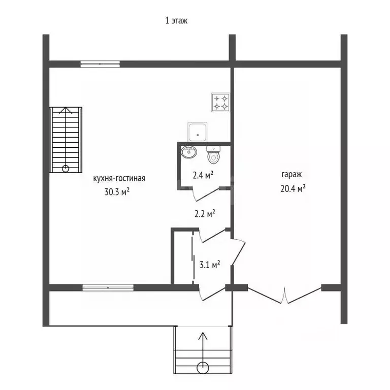 Таунхаус в Красноярский край, Красноярск Пасхальная ул., 9 (232 м) - Фото 2
