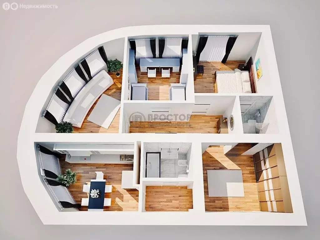 3-комнатная квартира: Подольск, проспект Ленина, 10 (90.5 м) - Фото 1