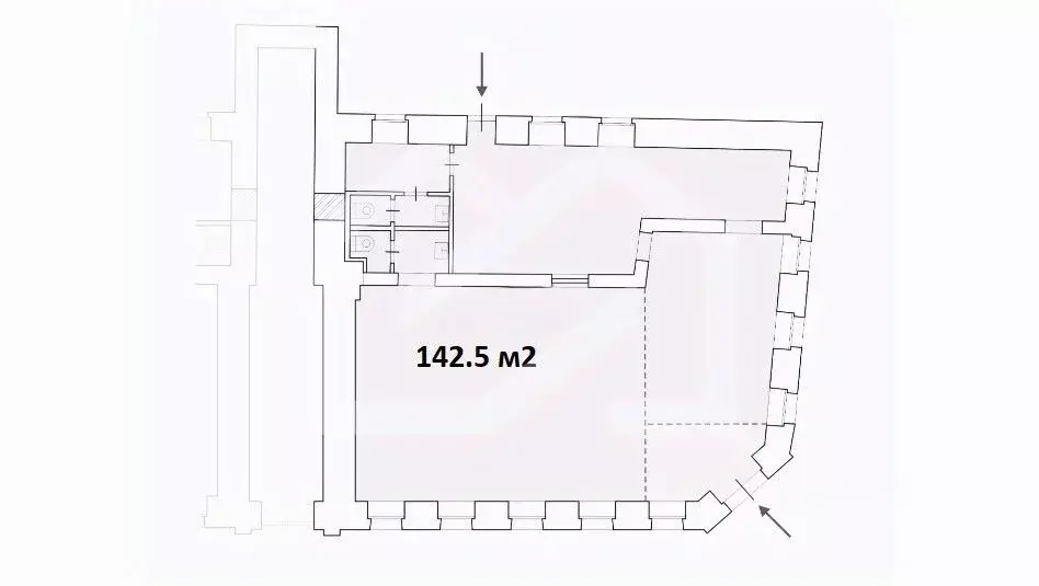 Помещение свободного назначения в Москва Малая Никитская ул., 8/1 (143 ... - Фото 2