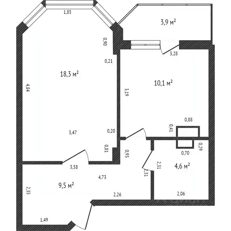 1-к кв. Хабаровский край, Хабаровск Советская ул., 10К1 (42.3 м) - Фото 2