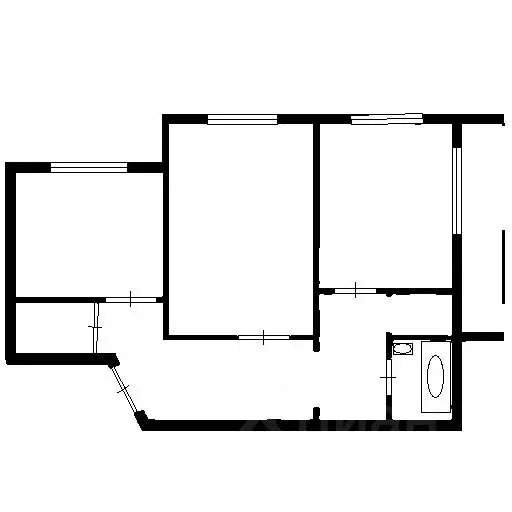 2-к кв. Татарстан, Казань ул. Академика Лаврентьева, 10 (56.0 м) - Фото 2